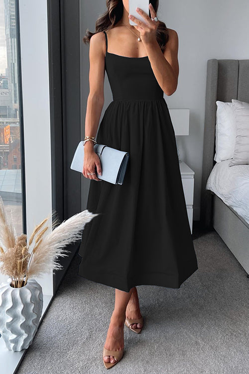 Stilla | Elegante a Linje Mid Kjole