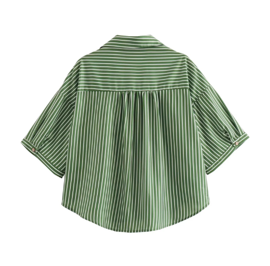 Stilla | Stribet Damen T-shirt Sæt Linnen
