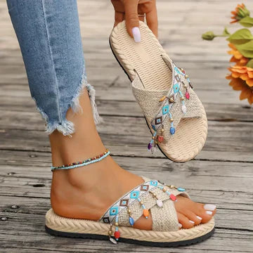 Stilla | Flettede Crisscross Sandaler Til Kvinder