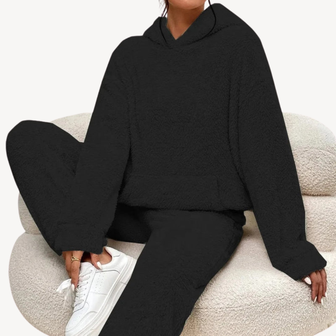Stilla | Dame Fleece-Loungewear-Sæt Træningsdragt