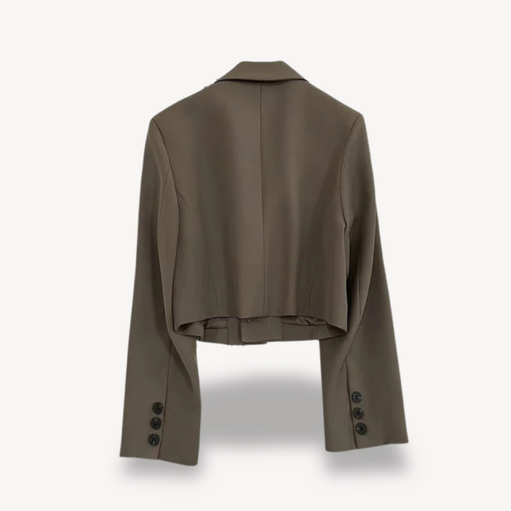 Stilla | Kvinders Cropped Blå Jakke