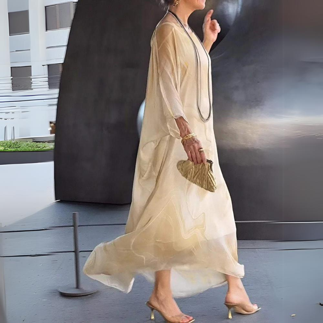 Stilla | Elegant Kjole Af Silk Chiffon