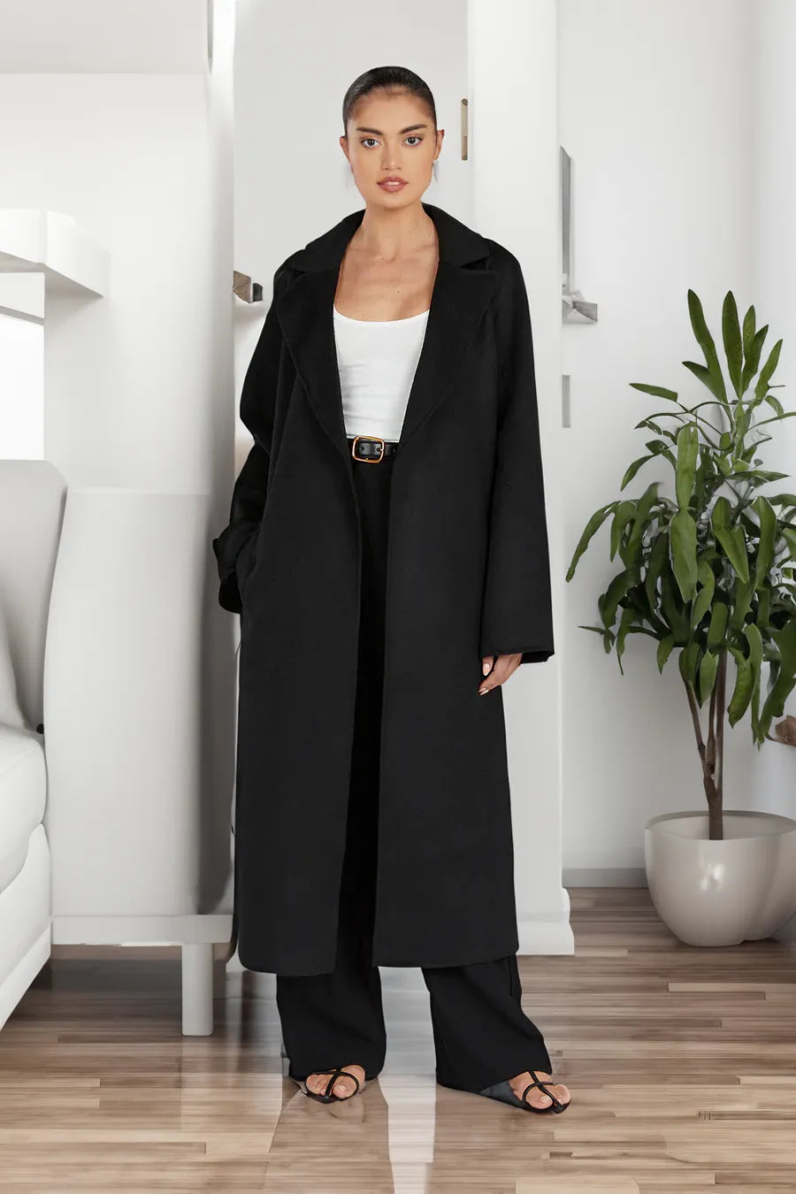 Stilla | Elegant, Lang Trenchcoat Til Damer I Overdimensioneret Stil