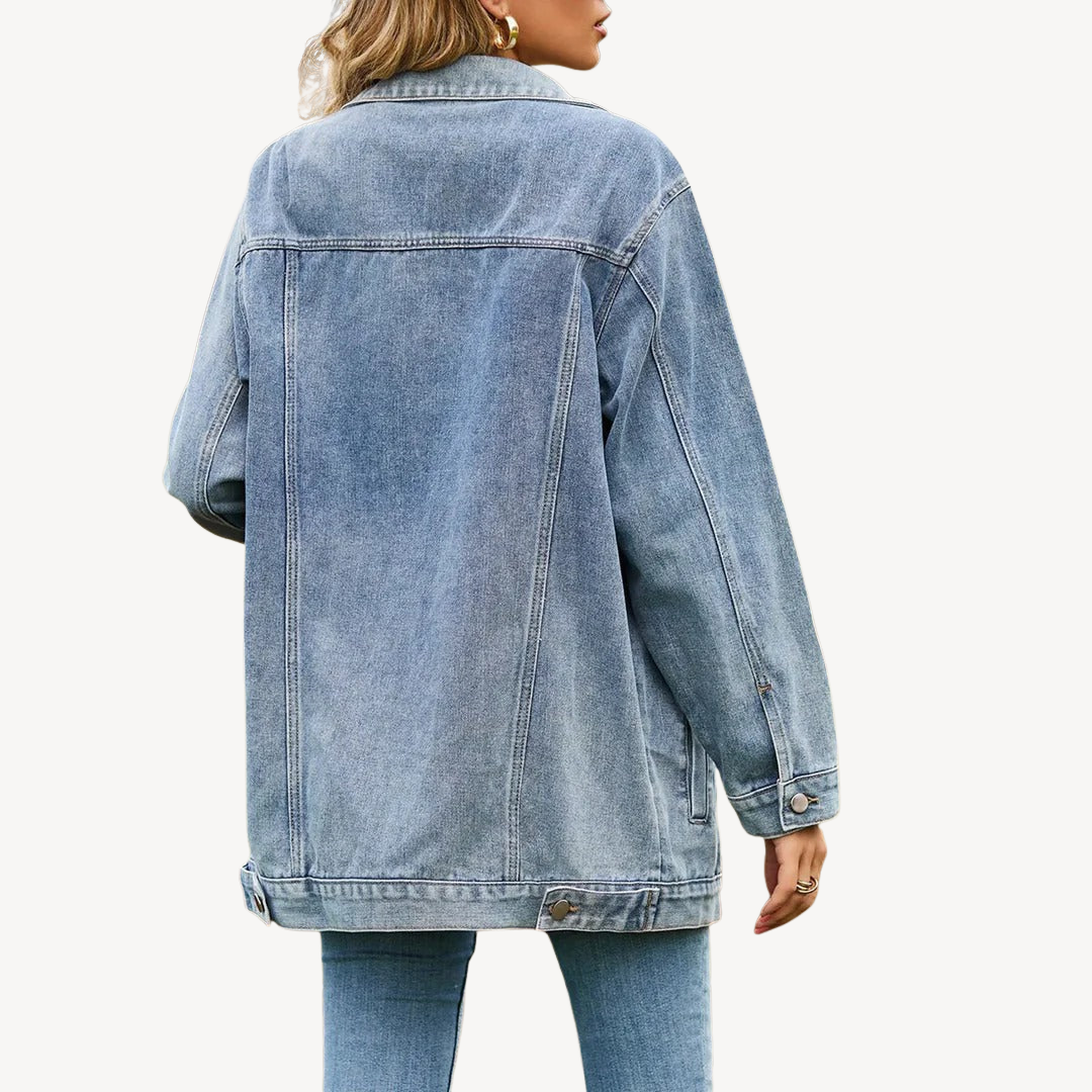Stilla | Denim Skjortejakke til kvinder