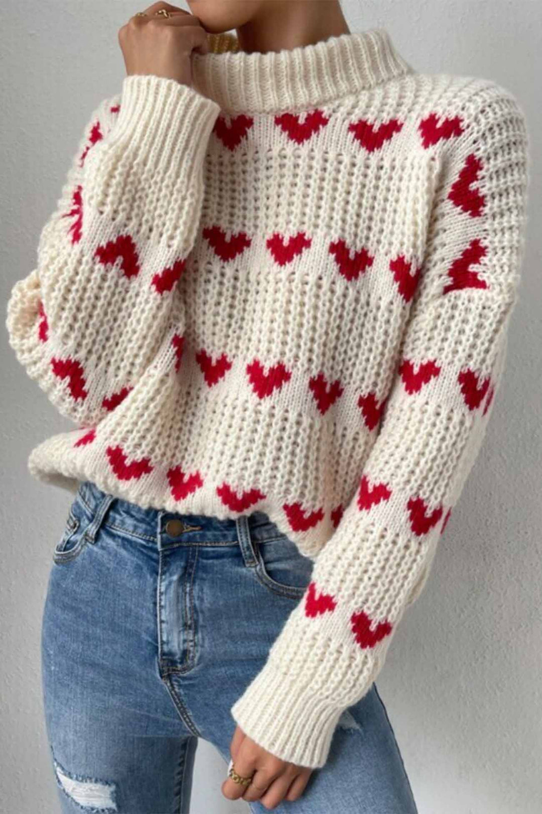 Stilla | Pullover Jacquard Hjerte