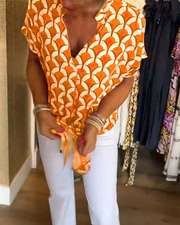 Stilla | Bedruckte Bluse mit einzigartigem Muster