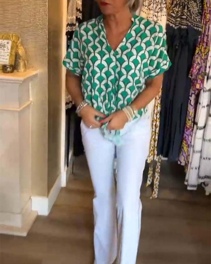 Stilla | Bedruckte Bluse mit einzigartigem Muster