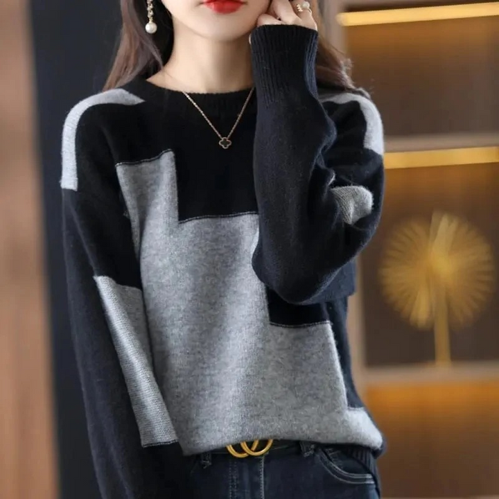 Stilla | Trendy finstrikket pullover