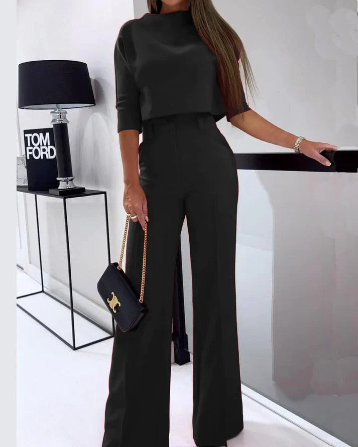 Stilla | Elegant og Løs Bluse og Bukser