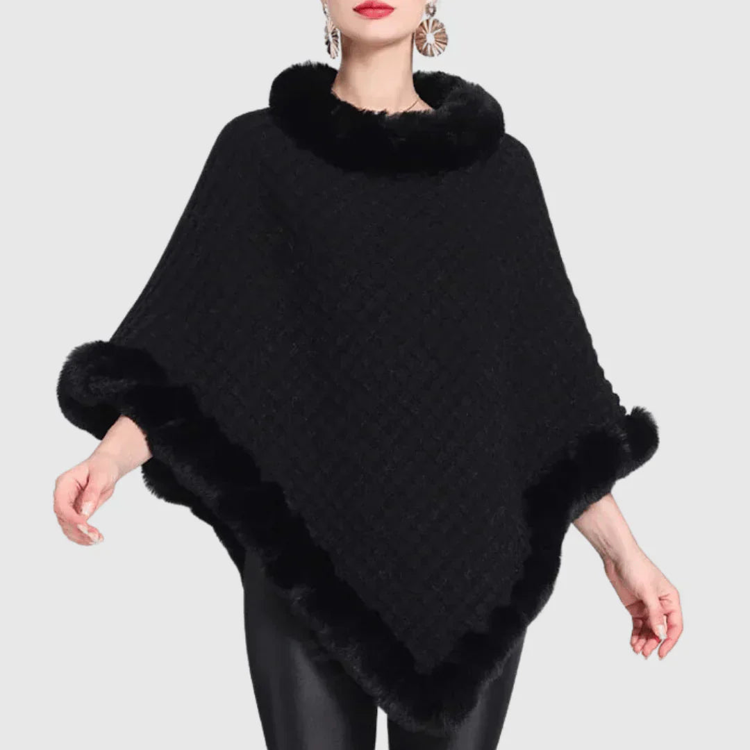 Stilla | Poncho med Ståkrave til Damer