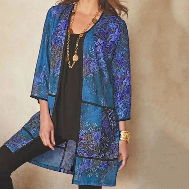 Stilla | Bluse Blomstret Printet Lang Bluse