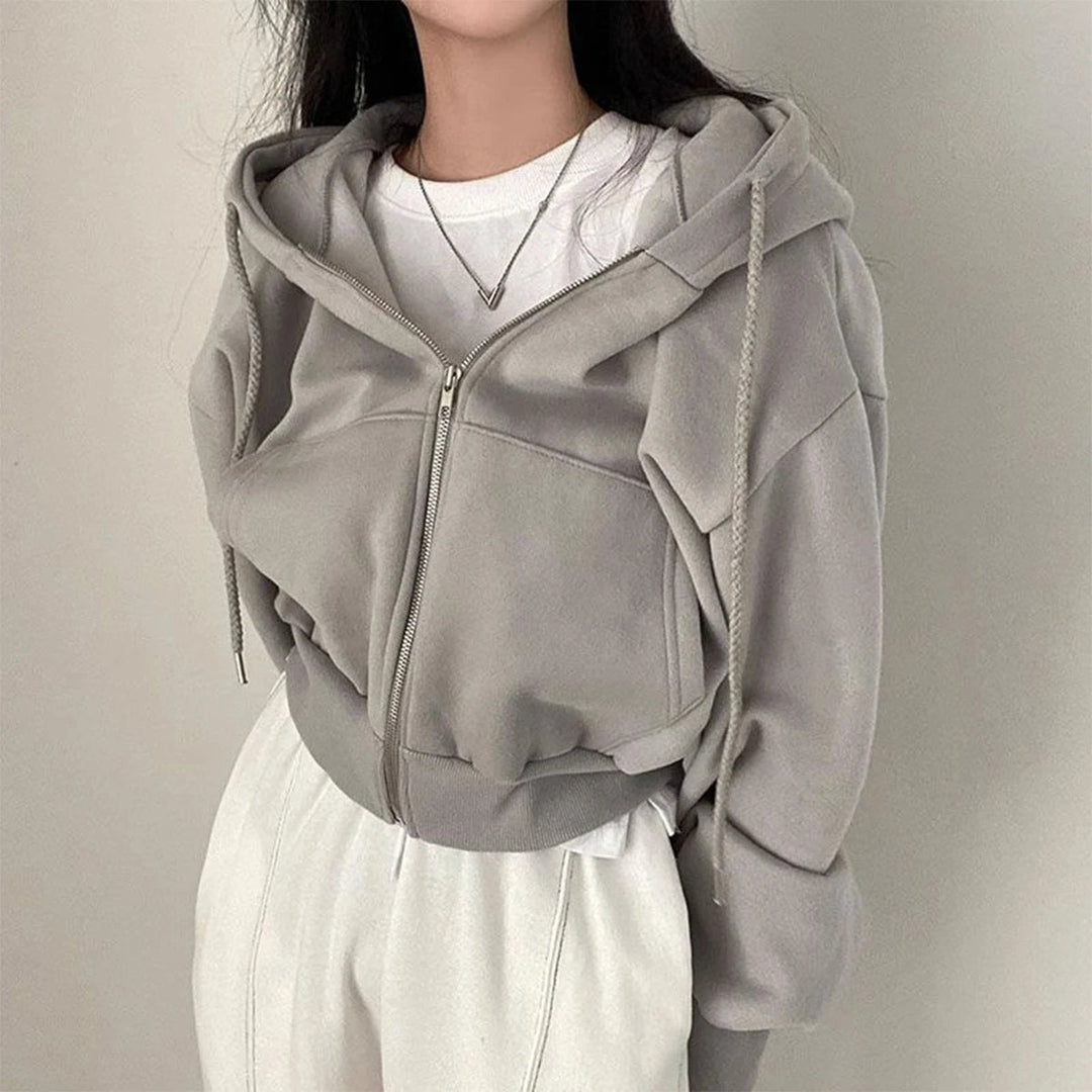 Stilla | Stilfuld Kort Hoodie