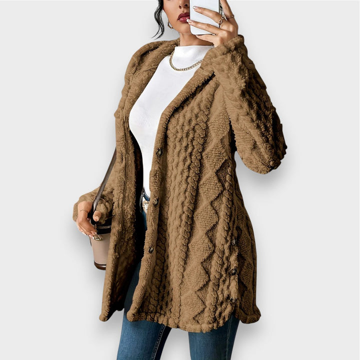 Stilla | Cozy Plush Hættetrøje Cardigan