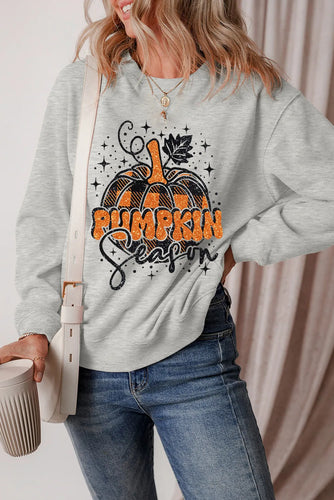 Stilla | Grafik Sweatshirt med Lange Ærmer og Rund Halsudskæring