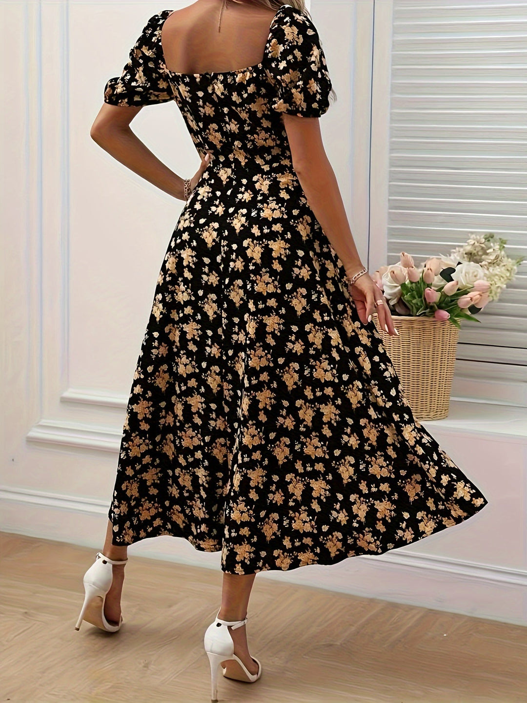 Stilla | Elegant Maxi Kjole Med Blomster