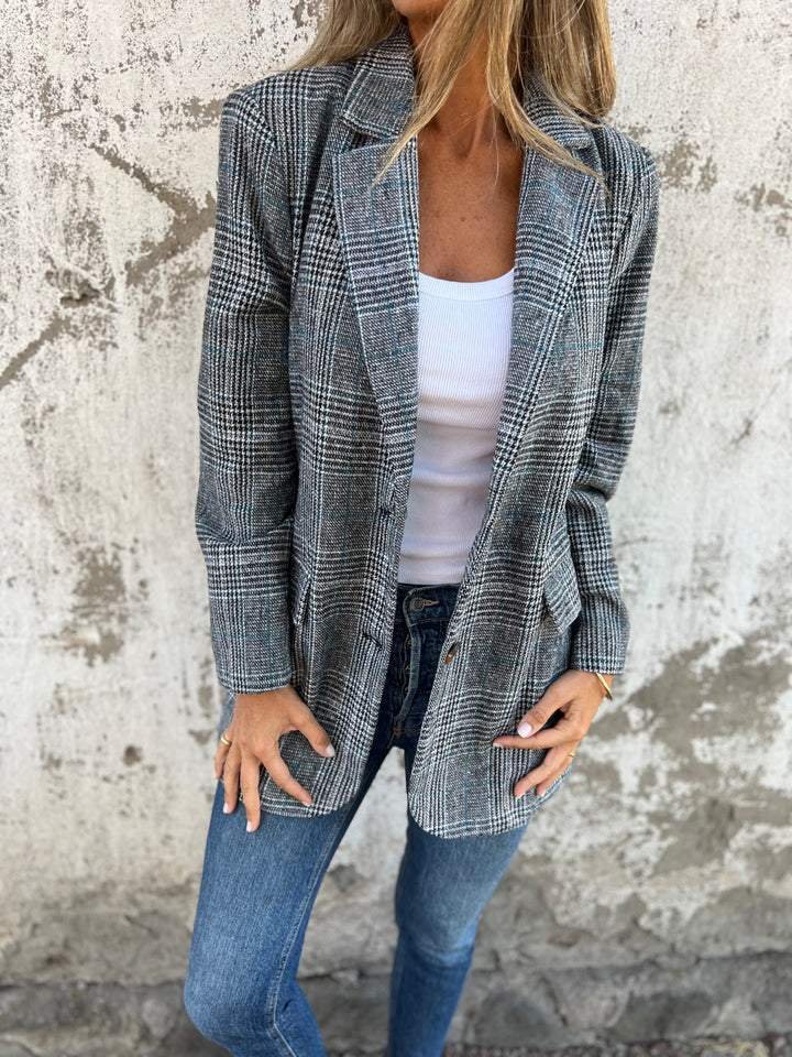 Stilla | Blazer med rutemønster