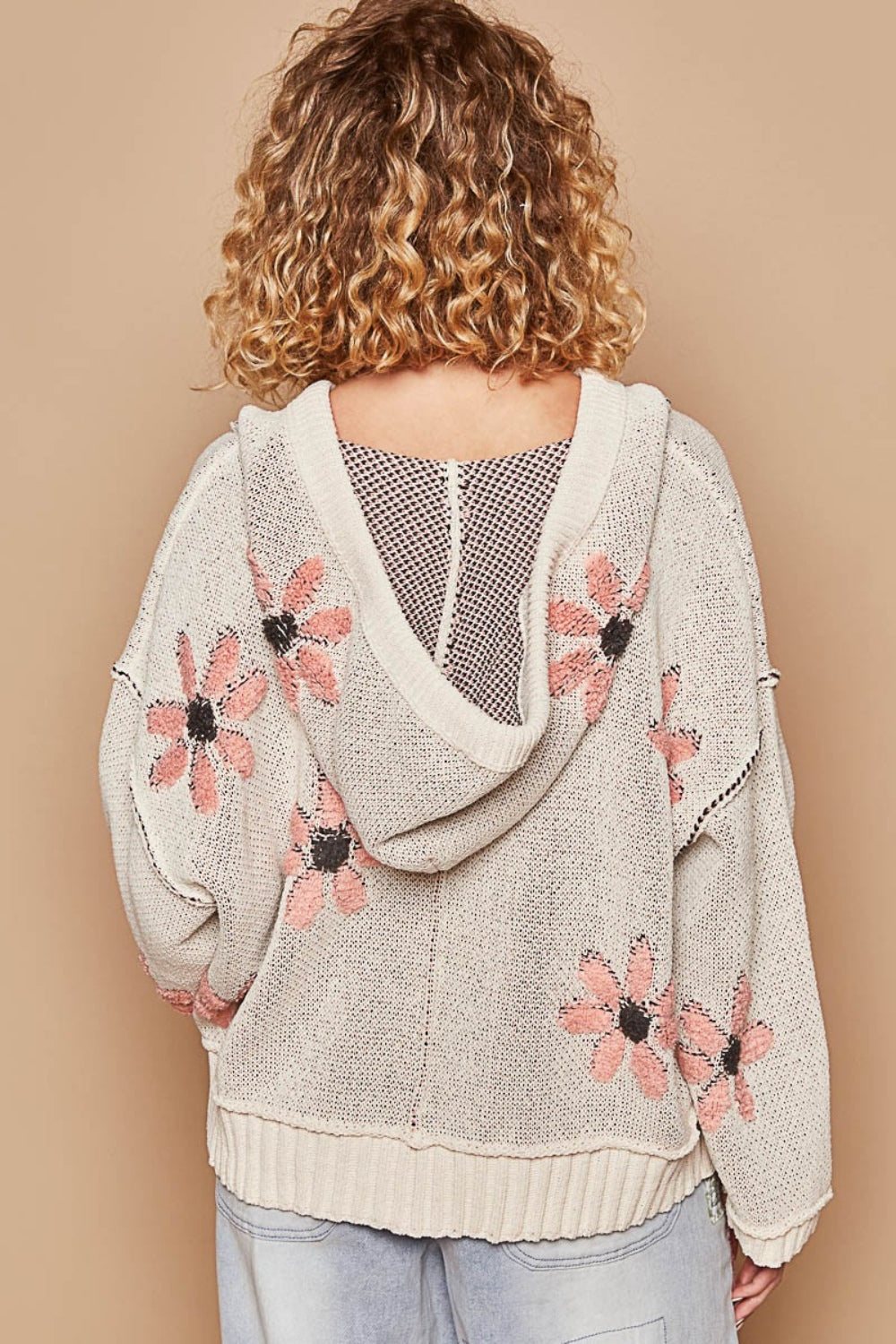 Stilla | Hoodie med blomstermønster