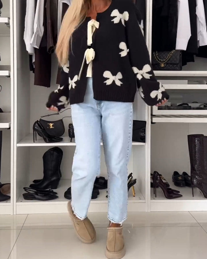 Stilla | Perle sløjfe og snørring