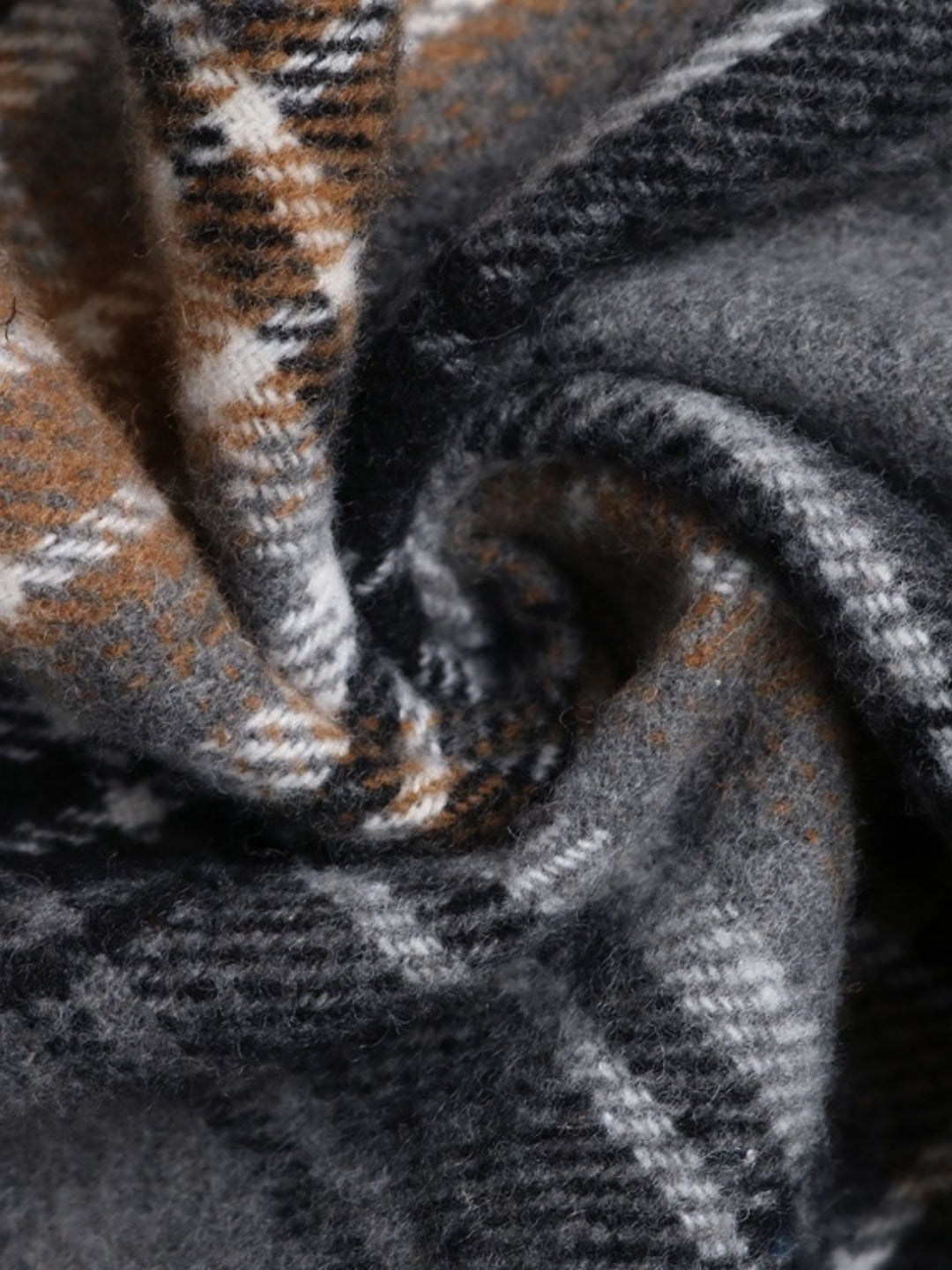 Stilla | Sweatshirt Med Rund Halsudskæring, Lange Ærmer og Ternet Mønster Perfee