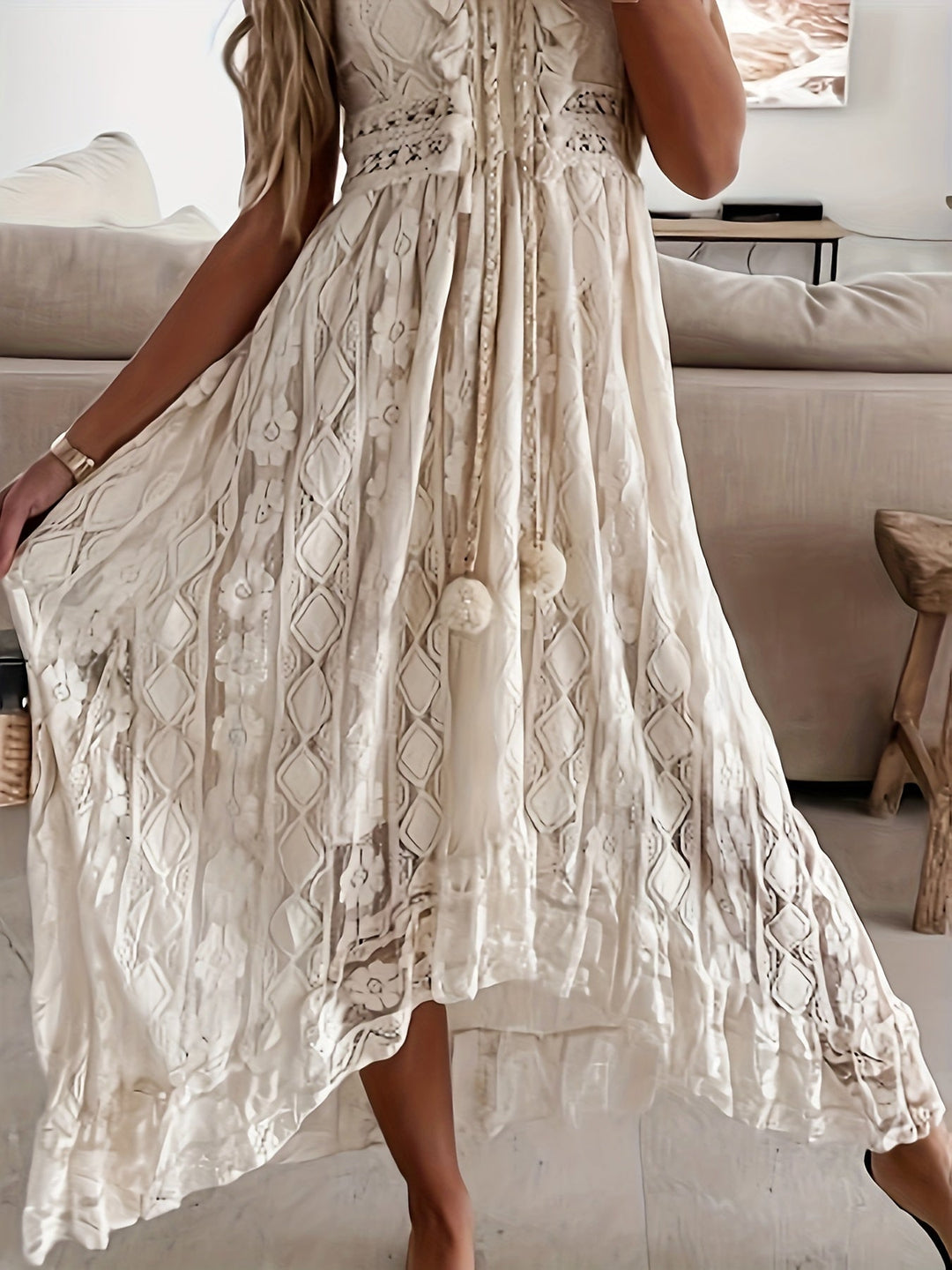 Stilla | Boho stil maxi kjole
