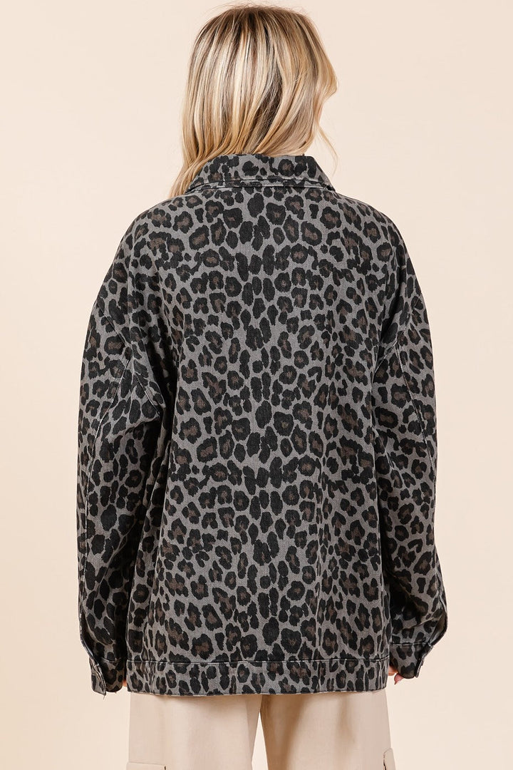 Stilla | Leo Jeansjakke Mittoshop Med Knapper og Brystlommer