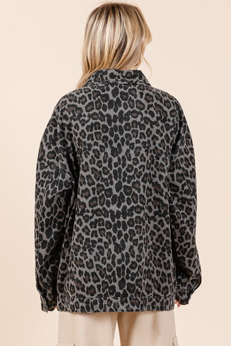 Stilla | Leo Jeansjakke Mittoshop Med Knapper og Brystlommer