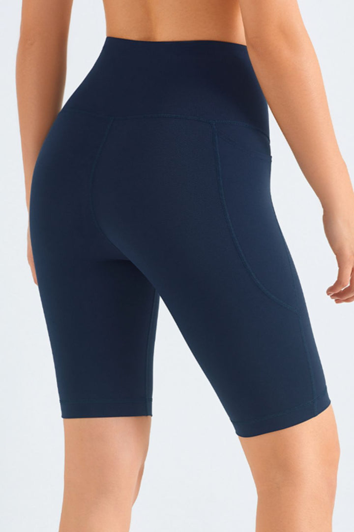 Stilla | Like Skin Elastisk Livrem Lomme Biker Shorts
