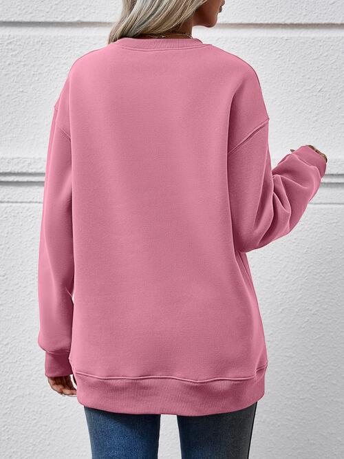 Stilla | Træ Grafik Drop Skulder Sweatshirt