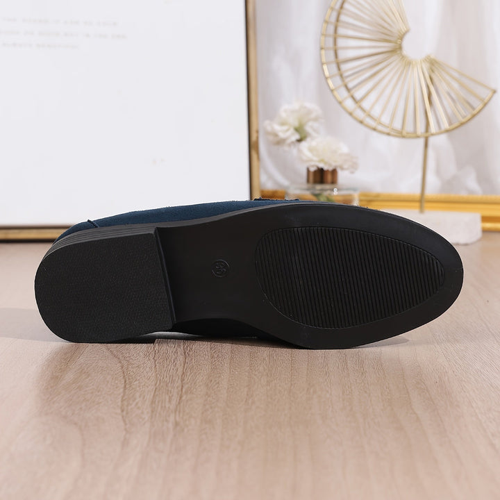 Stilla | Dames Loafers Med Metaliske Accenter Komfortable Slip on Sko