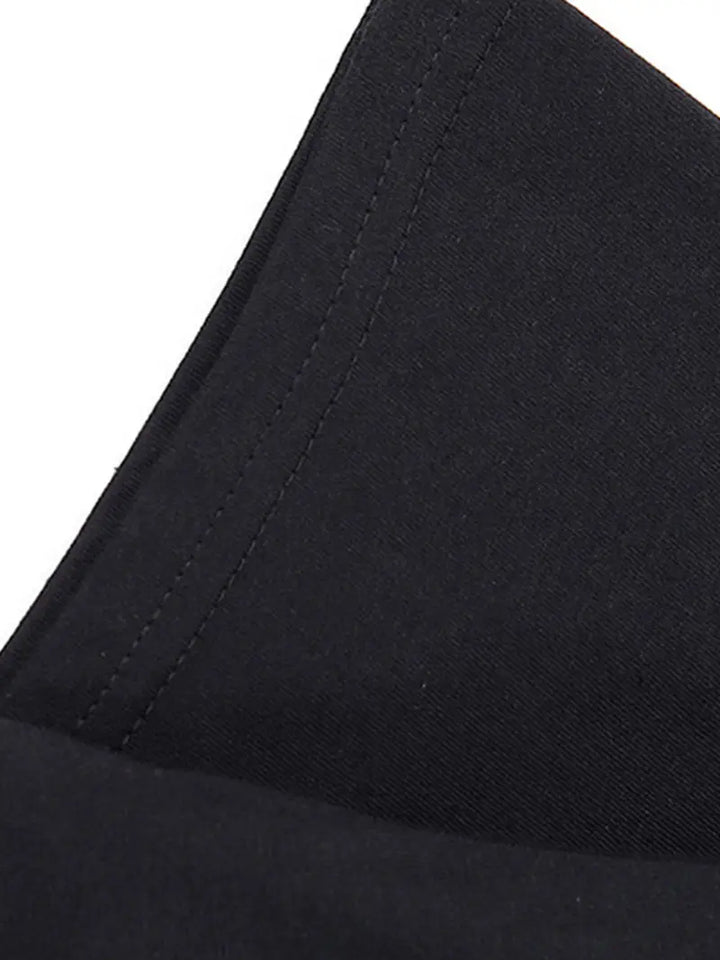 Stilla | Elegant bomulds T-shirt i sort