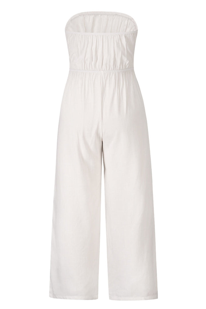 Stilla | Cutout Tube Wide Leg Jumpsuit