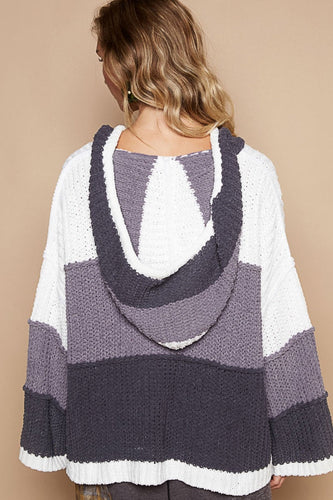Stilla | Farbblok Sweatjakke med Lange Ærmer til Moderne Look