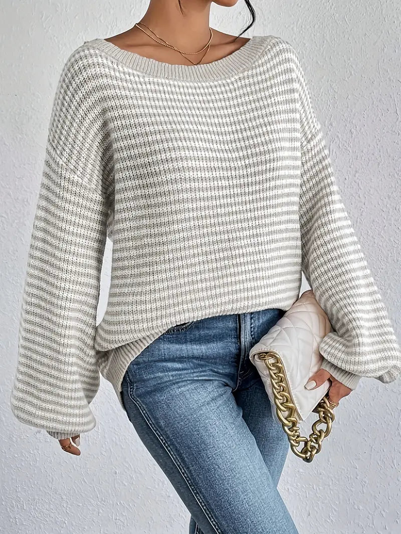 Stilla | Pullover med faldende skuldre til damer