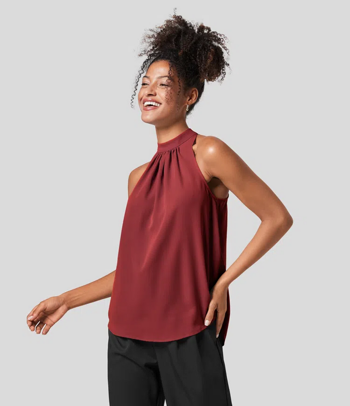 Stilla | Dame Bluse Halterneck Med Ryg