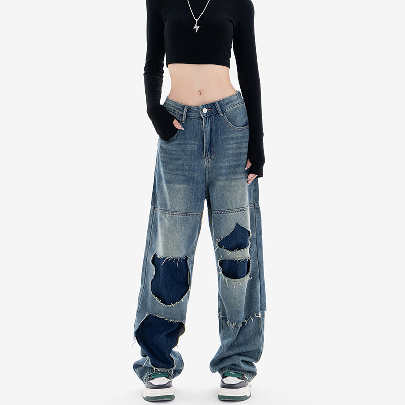 Stilla | Afslappede Rippede Jeans