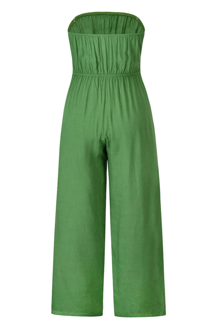 Stilla | Cutout Tube Wide Leg Jumpsuit