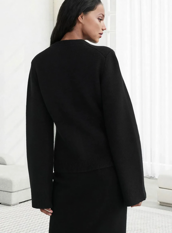 Stilla | Soft Button Strikketrøje