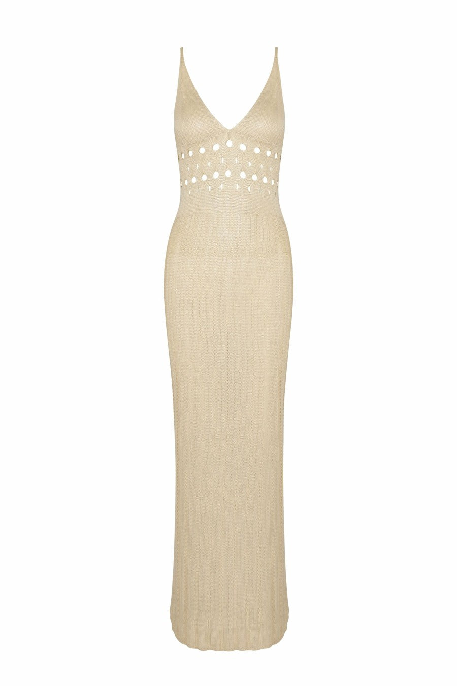 Stilla | Strikkjole med transparent mesh