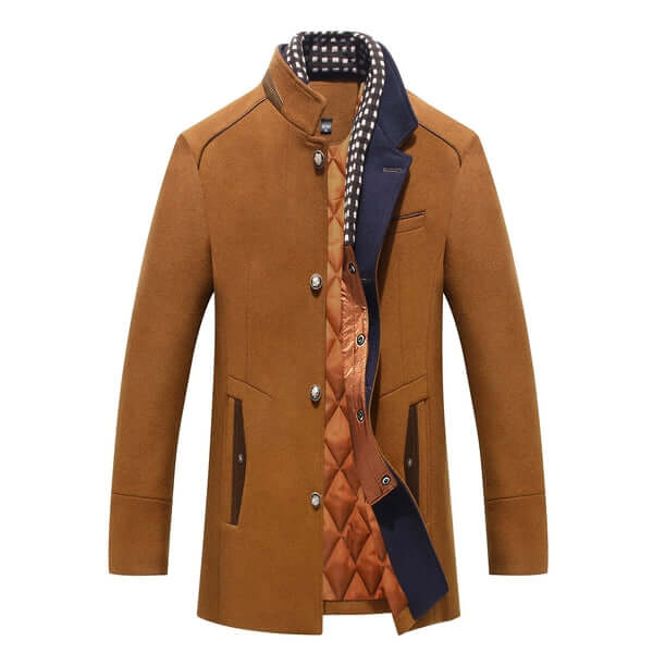 Stilla | Herre Slim Fit Uld Vinterfrakke