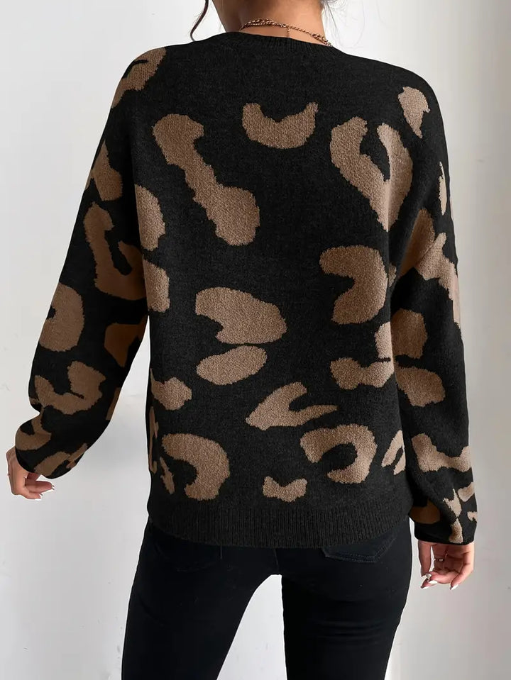Stilla | Pullover Trend Tryk Leopard