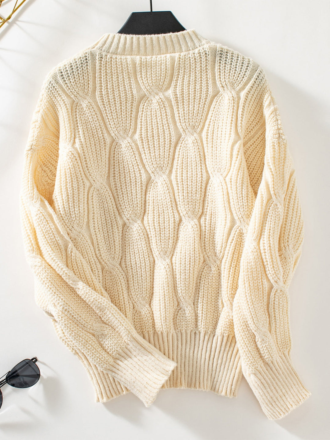 Stilla | Pullover med rund halsudskæring og dybe skuldre