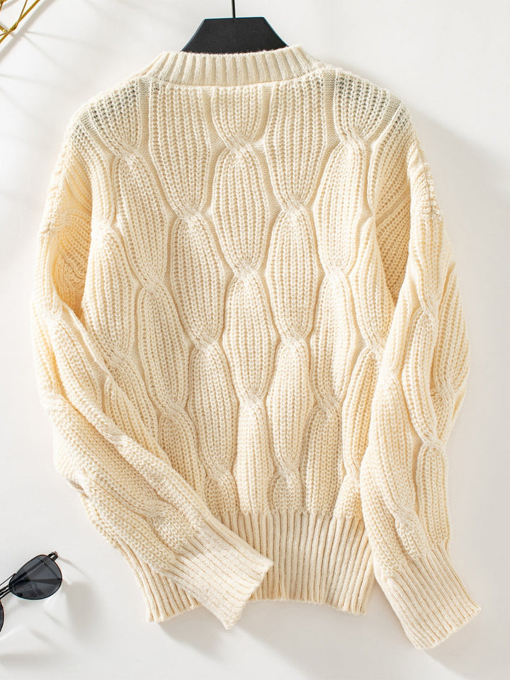 Stilla | Pullover med rund halsudskæring og dybe skuldre