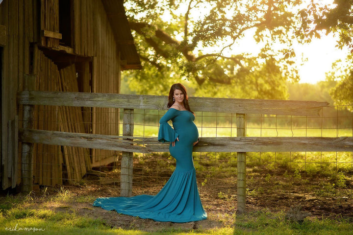 Elegant off-the-shoulder graviditet kjole til kvinder Stilla