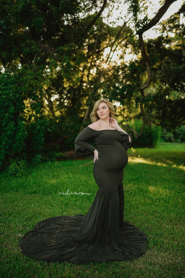 Elegant off-the-shoulder graviditet kjole til kvinder Stilla