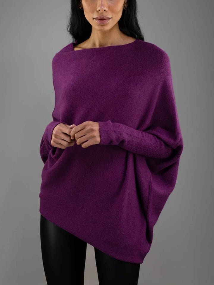 Stilla | Elegant Damepullover Med Skulderfri Ærmer