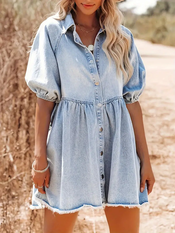 Stilla | Mini Kjole I Bomuldsdenim