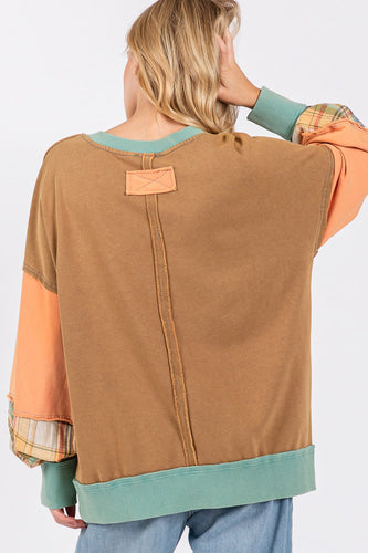Stilla | Farveblok Sweatshirt Til Fritid