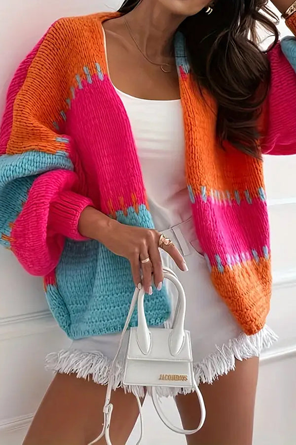 Stilla | Cozy Cardigan med Kontrasterende Sømme