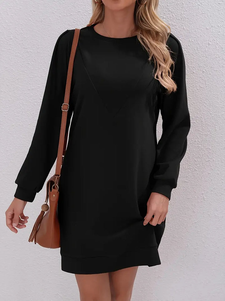 Stilla | Daglig Elegance Strikket Tunika Med Lange Ærmer