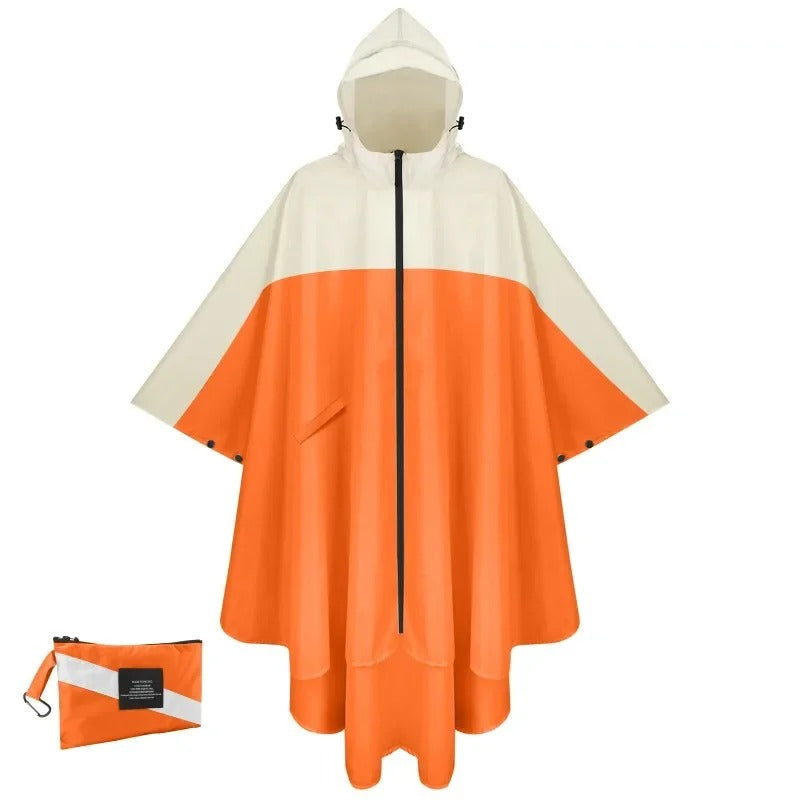 Stilla | Poncho med geometrisk grafiktryk